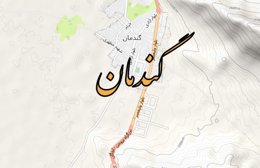 نقشه گندمان