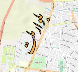 نقشه بلوار ملت بروجن