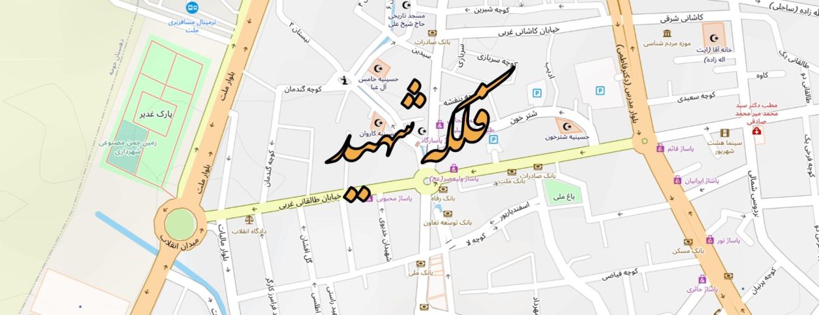 نقشه فلکه شهید بروجن